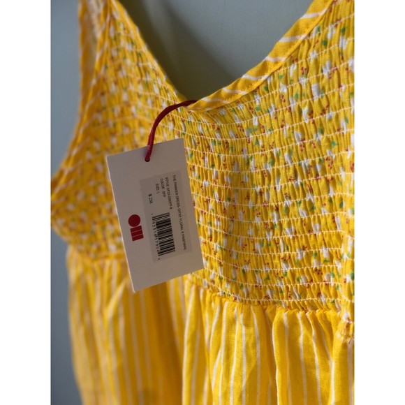 NWT Solid & Striped The Parker Dress in Ditsy Floral Yellow - Picture 4 of 7